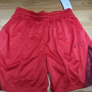Nike Womens Red Athletic Basketball  Shorts Size Medium New Nwt
